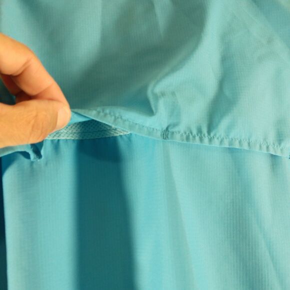 Silver Bait fishing shirt mens L Large blue vented short sleeve polyester button - Picture 3 of 8